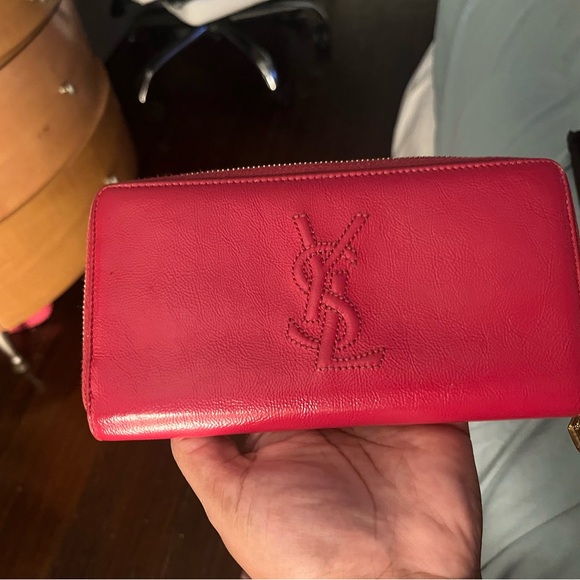 YSL PINK/RED zippy wallet - Picture 6 of 7